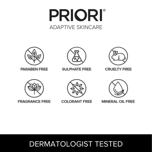 Vista 6 de PRIORI Skincare Limpiador facial activo con CoQ10 para limpieza profunda, refinación de poros, hidratante antioxidante, lavado facial con ácido