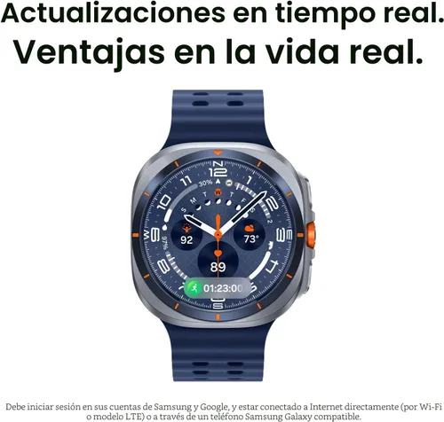 Vista 5 de Samsung Galaxy Watch Ultra (2025) 47mm LTE Smartwatch, Carcasa de Titanio, Entrenamiento Avanzado del Sueño, Entrenador de Carrera, Puntaje