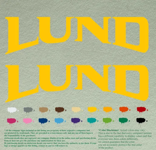 Vista 6 de Pair Lund - Calcomanías de vinilo de repuesto compatibles con lancha, motor fuera de borda, juego de 2 (12 pulgadas, negro 070)
