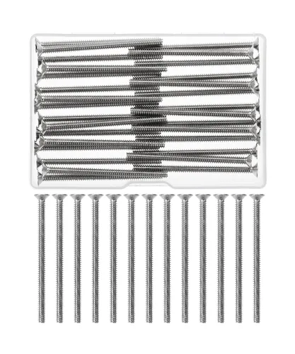 Vista 7 de Bates- Tornillos de placa de pared, 6-32 x 1, 30 piezas, tornillos largos, 6-32 tornillos