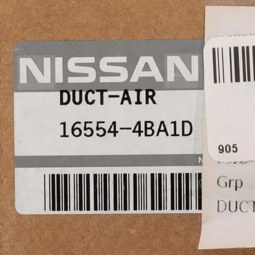 Vista 3 de Piezas originales de Nissan - Duct-Air (16554-4BA1D)