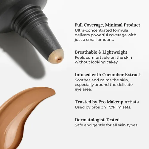 Vista 3 de AmazingCosmetics Corrector increíble, cobertura completa con cantidades de puntos, maquillaje corrector de larga duración para ojeras, manchas