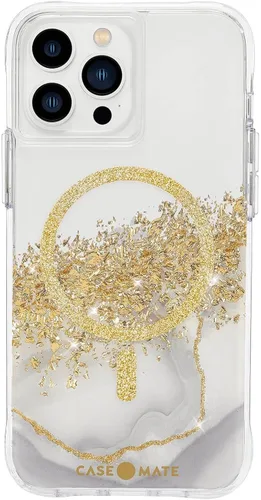 Vista 9 de Case-Mate - Funda magnética para iPhone 14 Pro Max, 6.7 pulgadas, transparente con destellos de diamante (Clear Twinkle Diamond), protección caídas