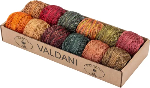 Vista 23 de Valdani Perla Algodón Sz 8 Halloween 73 yardas/Bola