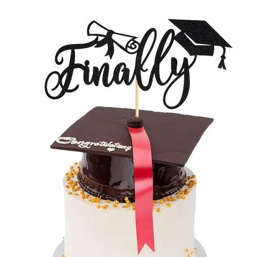 Vista 23 de Arthsdite 1 pieza Adorno para Tarta de Felicitación - Adorno de Tarta de Graduación - 2025 Suministros de Decoración para Fiesta de Graduación
