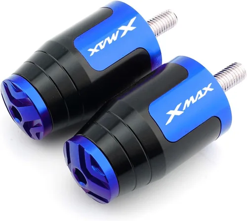 Vista 3 de Motorcycle 1 Pair Motorcycle Handle Grips Ends Plug for Yamaha Xmax 125 250 300 400 CNC Handlebar Hand Grip Cover Xmax125 Xmax250 7/8“ 22MM Handle