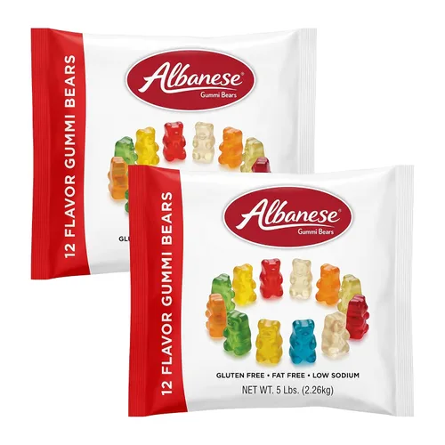 Vista 8 de Albanese World's Best 12 osos Gummi de sabor, bolsa de 5 libras