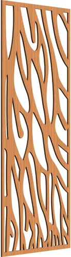 Vista 6 de 9 3/8"W x 24 3/8"H x 1/4"T Bristol Decorativos Paneles de Pared de Madera Calado, Cereza