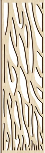 Vista 161 de 9 3/8"W x 24 3/8"H x 1/4"T Bristol Decorativos Paneles de Pared de Madera Calado, Cereza