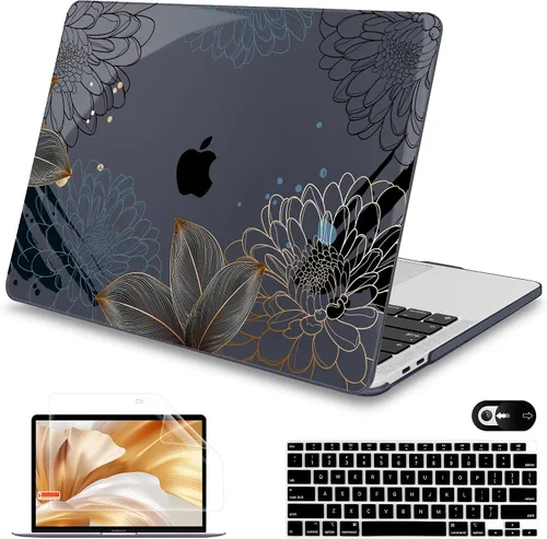 Vista 10 de Mektron para MacBook Air 13 Funda A1466/A1369 (Versión 2010-2017), Cubierta de carcasa rígida de plástico con fijación a presión para MacBook Air