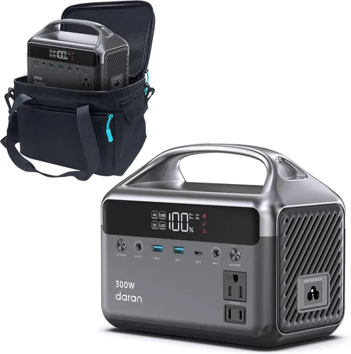 Vista 11 de Estación de energía portátil LiFePO4 de 28,000 mAh, batería de 100 W (pico de 200 W) banco de energía solar, cargador portátil, pequeño generador