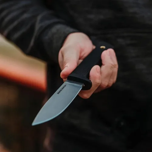 Vista 5 de COLD STEEL Master Hunter - Cuchillo de hoja fija de caza con hoja de punta de gota CPM 3V súper afilada de 4.5 pulgadas, mango Kray-Ex de 4.75