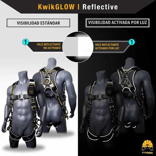 Vista 5 de KwikSafety SUPERCELL Safety Harness ANSI OSHA Fall Protection Gear
