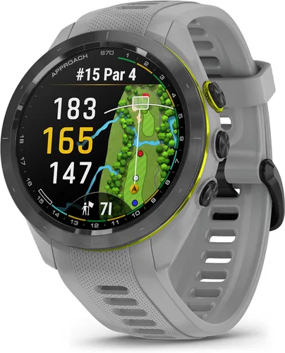 Vista 3 de Garmin Approach S70 Reloj Inteligente de Golf Mapas CourseView a Todo Color con Pantalla AMOLED Ejecución Avanzada de Tiros y Alineación de Putt