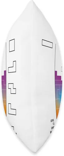 Vista 2 de Tetris Color Fade Game Art - Almohada de 16 x 16 pulgadas, multicolor