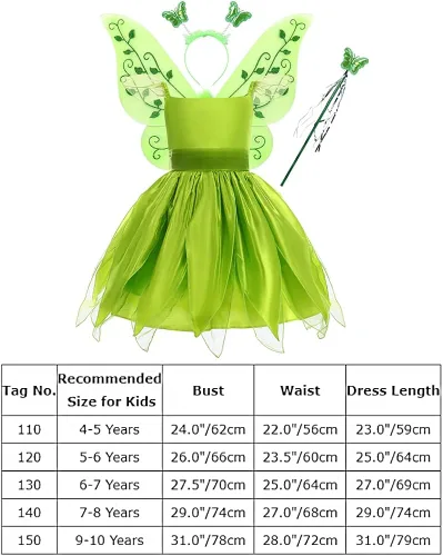 Vista 7 de Disfraz de princesa de hadas para niñas + alas de mariposa para fiesta de cumpleaños Halloween, Navidad, carnaval, cosplay