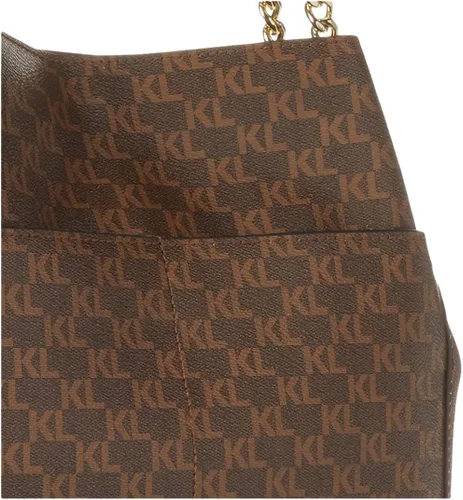 Vista 4 de Karl Lagerfeld Paris Bolso Hobo para mujer, WtBk Multi, talla única de EE. UU, WtBk Multi