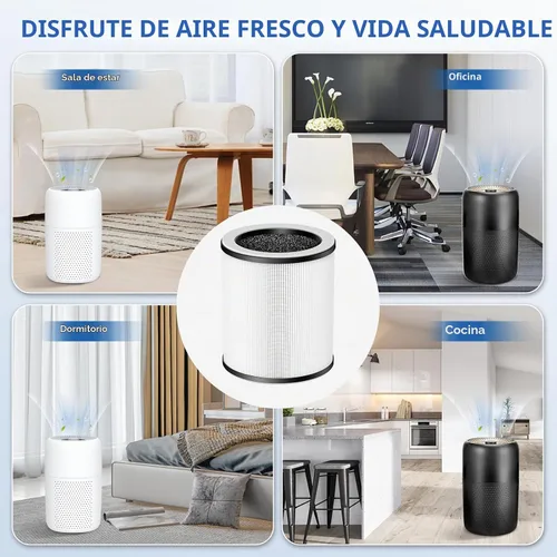 Vista 7 de 4 Pack P60 Replacement Filter for TPLMB/YARIKI P60 &Vhoiu KJ50 Air Purifier