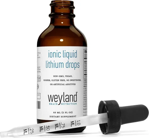 Vista 4 de Gotas de litio líquido iónico Magnesio, sodio, potasio, litio Salud del cerebro Gotas de minerales traza 2.0 fl oz (2 onzas líquidas)