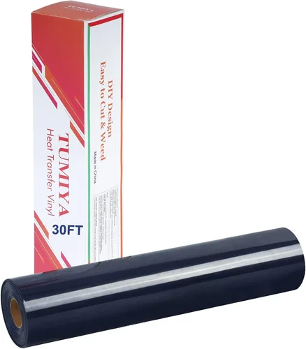 Vista 42 de TUMIYA - Rollo de vinilo para transferencia de calor (100.1 x 14.8 ft, vinilo adhesivo brillante HTV (rosa)