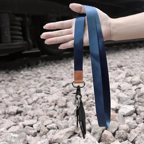 Vista 3 de Cordón para el cuello para llave y placa de identificación, cordón para el cuello para hombres y mujeres