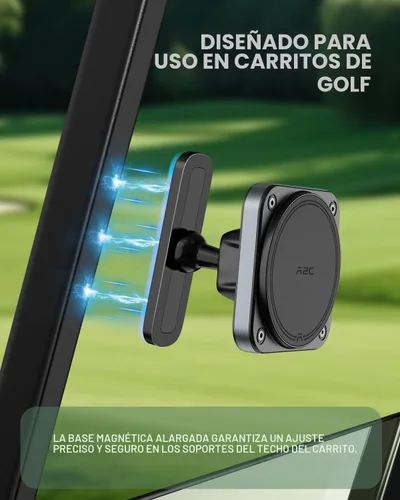 Vista 7 de A2C Upgraded Magnetic Golf Cart Phone Holder, Golf Accessories for Men
