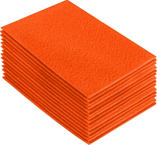 Vista 194 de FabricLA Hojas de fieltro acrílico para manualidades, cuadrados de fieltro precortados suaves de 4 x 4 pulgadas (3.9 in x 3.9 in), utiliza hojas
