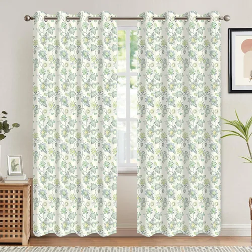 Vista 11 de Cortinas opacas 52 x 84 pulgadas, 2 paneles con aislamiento térmico y oscurecimiento, cortinas de ojal para ventanas para dormitorio y sala de estar