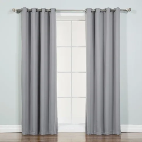 Vista 19 de Best Home Fashion Cortinas opacas aisladas térmicamente - Parte superior del ojal de bronce antiguo - 52" de ancho x 84" Largo - (Juego de 2 Paneles)