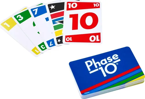 Vista 6 de Mattel Games UNO, Phase 10 and Pic Flip Bundle, 3 juegos de cartas Mattel en lata de almacenamiento decorativa, para niños, familia y adultos, 7