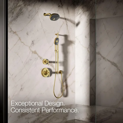 Vista 7 de KOHLER 26284-G-2MB Statement™ Multifunción Oblonga 1.75 gpm Ducha de mano, latón moderno cepillado vibrante