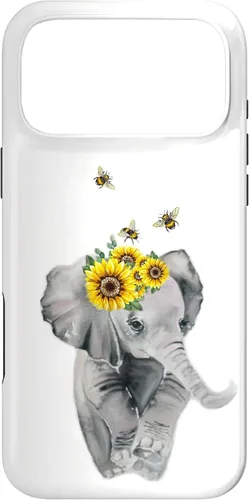 Vista 22 de Elephant Bumble bee - Sunflower Animal Lover Honey Bees Case for iPhone 17