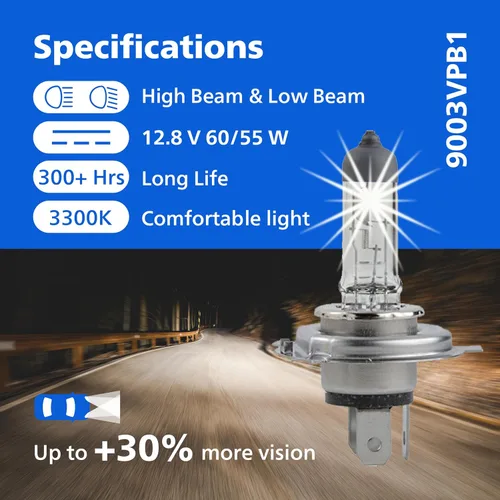 Vista 2 de Faro delantero Philips modelo Vision Upgrade, 9003, Blanco cool