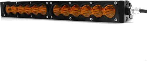 Vista 4 de AngelMa - Barra de luz LED de 13 pulgadas, haz de punto ámbar de una sola fila, 9000 lm, lámpara súper brillante para camioneta SUV, ATV, UTV