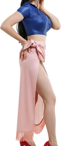 Vista 2 de Teilwenl Nico Robin - Disfraz de cosplay para mujer, vestido de una pieza de anime de Nico Robin