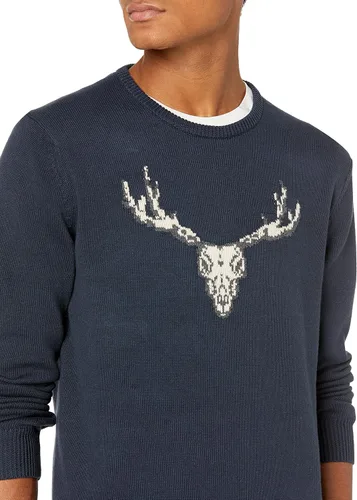 Vista 3 de Goodthreads - Suéter de algodón suave con cuello redondo para hombre (marca de Tienda)