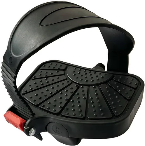 Vista 4 de YBEKI Pedales de bicicleta estática de grado profesional, eje de 9/16 pulgadas y 1/2 pulgadas, correas ajustables, se adapta a bicicletas