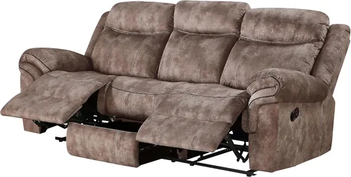 Vista 6 de ACME FURNITURE Zubaida Sofá (Glider & Motion) - Terciopelo chocolate de 2 tonos
