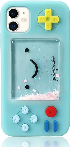 Vista 9 de UnnFiko - Funda Squishy 3D estilo dibujos animados compatible con iPhone 6 / iPhone 6s, diseño de estrellas líquidas creativas, divertida, blanda