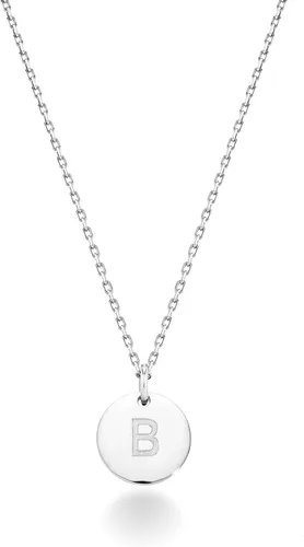 Vista 46 de Miabella Italian 925 Sterling Silver Initial Necklace Women Letter Pendant Plata esterlina