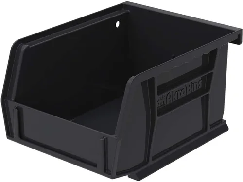 Vista 8 de Akro-Mils 30210 AkroBins - Contenedores de almacenamiento de plástico, 5 x 4 x 3 pulgadas, color negro, paquete de 24