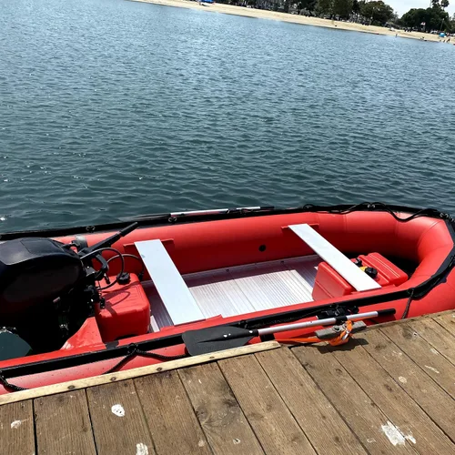 Vista 4 de Inflatable Boat for Adults Heavy Duty Dingy Boat for Fishing