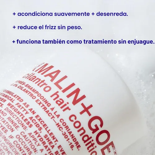 Vista 5 de MALIN+GOETZ Cilantro Hair Conditioner, Hydrating, Detangling, 8 & 16 fl oz
