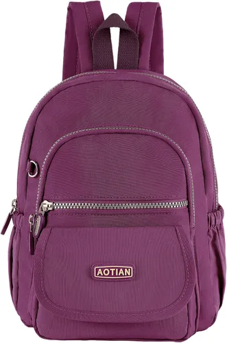 Vista 9 de AOTIAN Mini nailon impermeable mujeres Mochilas Casual ligera fuerte pequeño packback Daypack para las niñas Ciclismo Senderismo camping viajes al