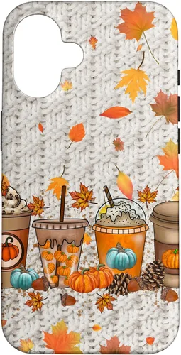 Vista 32 de Thanksgiving Fall Fall Leaves Autumn Pumpkin Spice Phone Case for iPhone 17