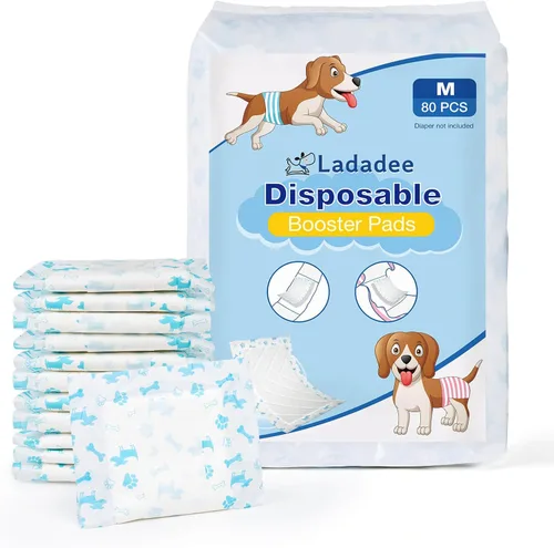 Vista 11 de Forros desechables para pañales para perros, almohadillas elevadoras para perros machos y hembras, insertos de pañales para perros que se adaptan a