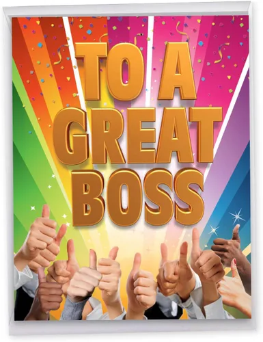 Vista 7 de NobleWorks - Tarjeta de felicitación de agradecimiento divertida jumbo de nosotros de 8.5 x 11 pulgadas con sobre (paquete de 1) gran gran