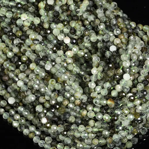Vista 82 de 180 piezas 2mm Cuentas de piedras preciosas de turquesa africana natural facetada redonda suelta para hacer joyas