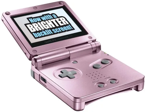 Vista 2 de Game Boy Advance SP Pearl Pink video game