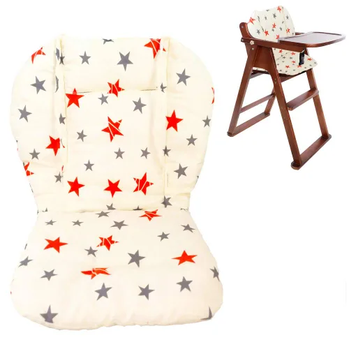 Vista 4 de Twoworld Cojín de asiento para silla alta para bebé, funda de cojín transpirable animal